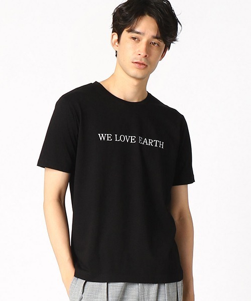 COMME CA ISM(コムサイズム)の「プリントTシャツ(Tシャツ/カットソー・メンズ・ホワイト/ブラック/ブラウン/ベージュ/グリーン/サックスブルー・LARGE/MEDIUM)」の3枚目の写真