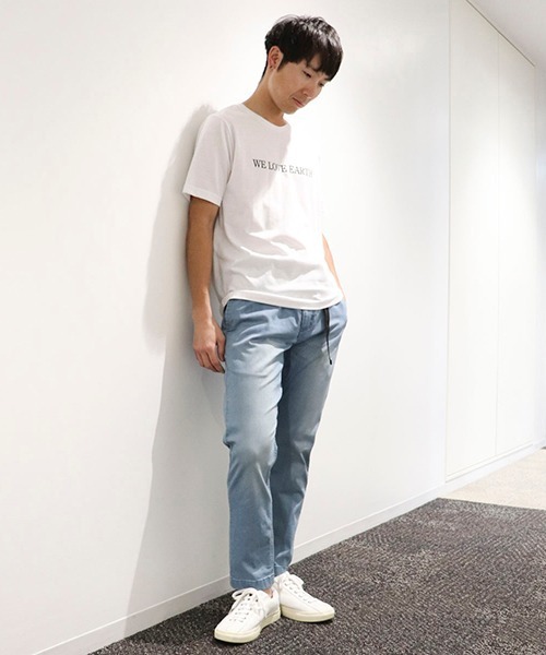 COMME CA ISM(コムサイズム)の「プリントTシャツ(Tシャツ/カットソー・メンズ・ホワイト/ブラック/ブラウン/ベージュ/グリーン/サックスブルー・LARGE/MEDIUM)」の9枚目の写真