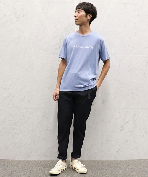 COMME CA ISM(コムサイズム)の「プリントTシャツ(Tシャツ/カットソー・メンズ・ホワイト/ブラック/ブラウン/ベージュ/グリーン/サックスブルー・LARGE/MEDIUM)」の11枚目の写真