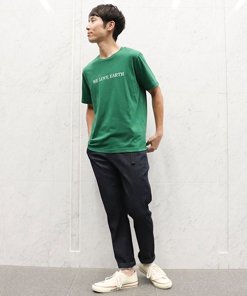 COMME CA ISM(コムサイズム)の「プリントTシャツ(Tシャツ/カットソー・メンズ・ホワイト/ブラック/ブラウン/ベージュ/グリーン/サックスブルー・LARGE/MEDIUM)」の12枚目の写真