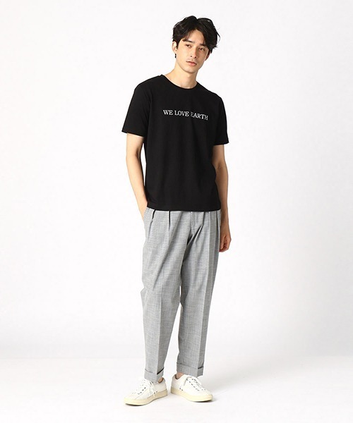 COMME CA ISM(コムサイズム)の「プリントTシャツ(Tシャツ/カットソー・メンズ・ホワイト/ブラック/ブラウン/ベージュ/グリーン/サックスブルー・LARGE/MEDIUM)」の18枚目の写真