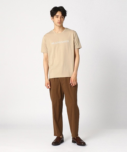 COMME CA ISM(コムサイズム)の「プリントTシャツ(Tシャツ/カットソー・メンズ・ホワイト/ブラック/ブラウン/ベージュ/グリーン/サックスブルー・LARGE/MEDIUM)」の19枚目の写真