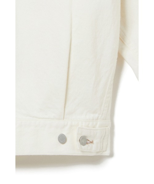 AMERICAN RAG CIE（アメリカンラグシー）の「ノーカラーデニムジャケット（ノーカラージャケット・レディース・オフホワイト/モカ・38/36）」の17枚目の写真