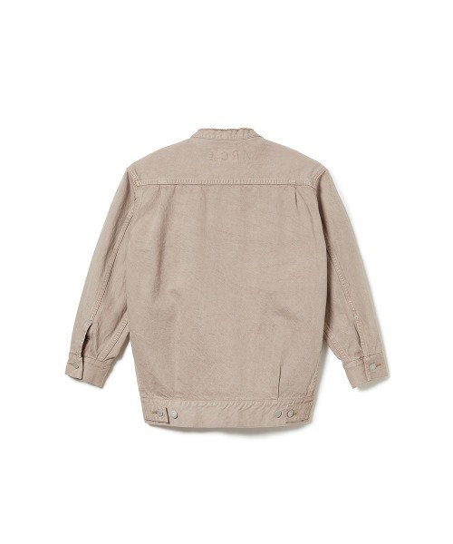 AMERICAN RAG CIE（アメリカンラグシー）の「ノーカラーデニムジャケット（ノーカラージャケット・レディース・オフホワイト/モカ・38/36）」の18枚目の写真