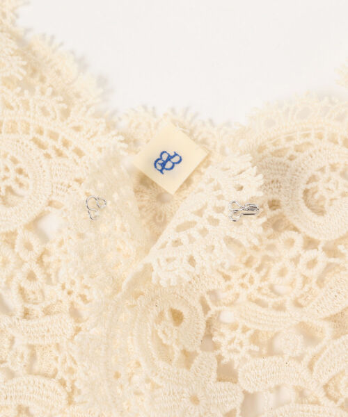 BEAMS BOY(ビームスボーイ)の「BEAMS BOY / ベスト レース 付け襟(付け襟・レディース・ブラック/オフホワイト・ONE SIZE)」の5枚目の写真