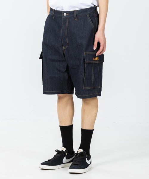 XLARGE（エクストララージ）の「DENIM SHORT CARGO PANTS（その他パンツ・メンズ・ブラック/インディゴブルー・30inch/32inch/34inch/36inch）」の5枚目の写真