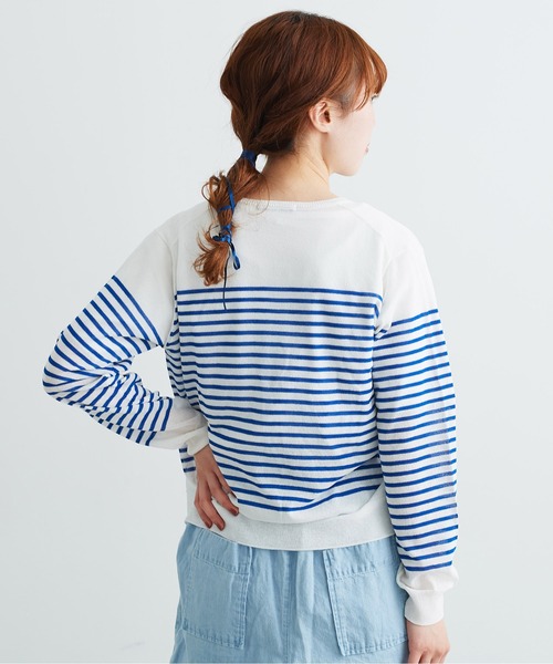 aimer le mieux（エメルミュー）の「aimer レーヨン/ナイロン　アソート釦クルーカーディガン（カーディガン/ボレロ・レディース・ブラック/ピンク/イエロー/グリーン/ホワイト×ブルー・FREE）」の6枚目の写真