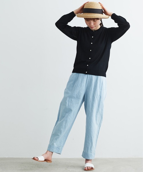 aimer le mieux（エメルミュー）の「aimer レーヨン/ナイロン　アソート釦クルーカーディガン（カーディガン/ボレロ・レディース・ブラック/ピンク/イエロー/グリーン/ホワイト×ブルー・FREE）」の20枚目の写真