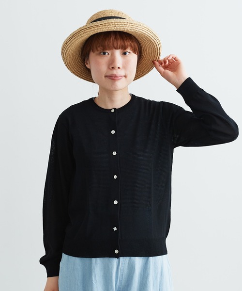 aimer le mieux（エメルミュー）の「aimer レーヨン/ナイロン　アソート釦クルーカーディガン（カーディガン/ボレロ・レディース・ブラック/ピンク/イエロー/グリーン/ホワイト×ブルー・FREE）」の21枚目の写真