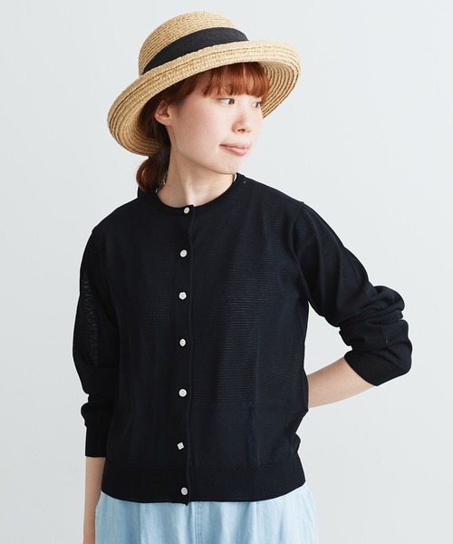 aimer le mieux（エメルミュー）の「aimer レーヨン/ナイロン　アソート釦クルーカーディガン（カーディガン/ボレロ・レディース・ブラック/ピンク/イエロー/グリーン/ホワイト×ブルー・FREE）」の7枚目の写真