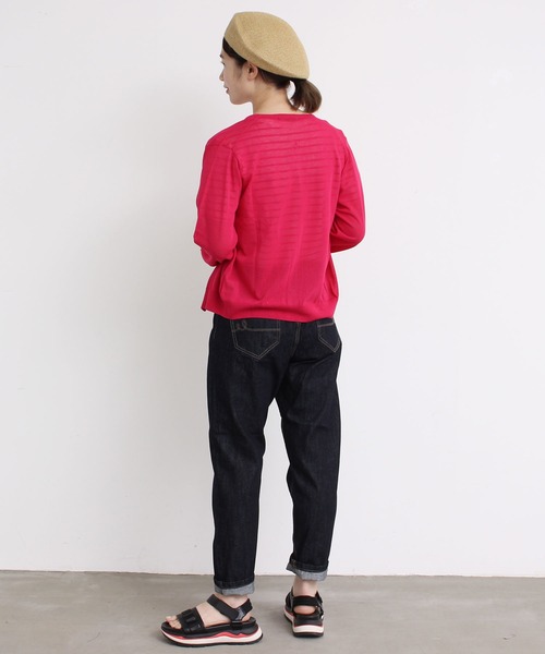 aimer le mieux（エメルミュー）の「aimer レーヨン/ナイロン　アソート釦クルーカーディガン（カーディガン/ボレロ・レディース・ブラック/ピンク/イエロー/グリーン/ホワイト×ブルー・FREE）」の11枚目の写真