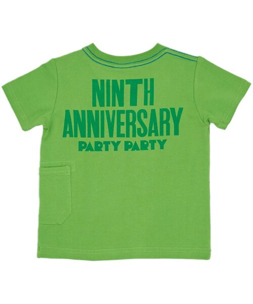 PARTY PARTY(パーティーパーティー)の「/ANNIVERSARY Tシャツ(Tシャツ/カットソー・キッズ・ライム/オフホワイト/ターコイズブルー・80/90/110/100)」の5枚目の写真