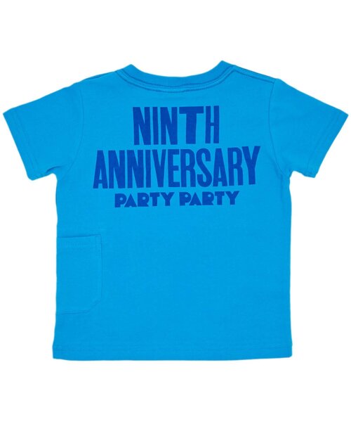 PARTY PARTY(パーティーパーティー)の「/ANNIVERSARY Tシャツ(Tシャツ/カットソー・キッズ・ライム/オフホワイト/ターコイズブルー・80/90/110/100)」の6枚目の写真