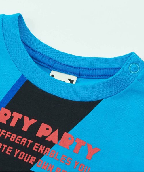 PARTY PARTY(パーティーパーティー)の「/ANNIVERSARY Tシャツ(Tシャツ/カットソー・キッズ・ライム/オフホワイト/ターコイズブルー・80/90/110/100)」の7枚目の写真