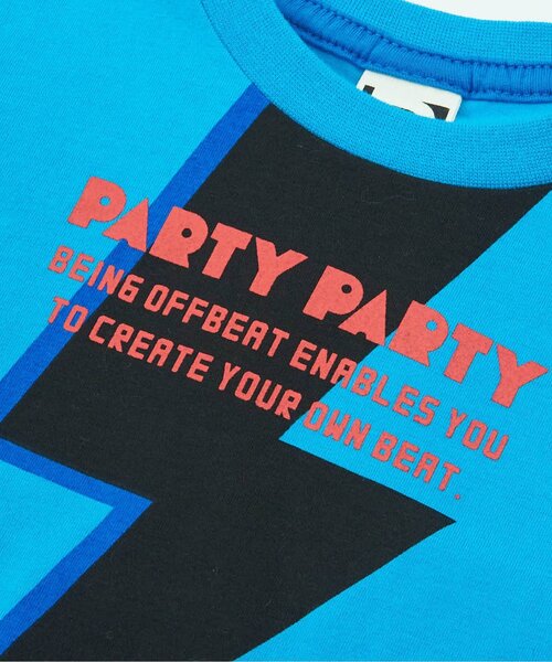 PARTY PARTY(パーティーパーティー)の「/ANNIVERSARY Tシャツ(Tシャツ/カットソー・キッズ・ライム/オフホワイト/ターコイズブルー・80/90/110/100)」の8枚目の写真