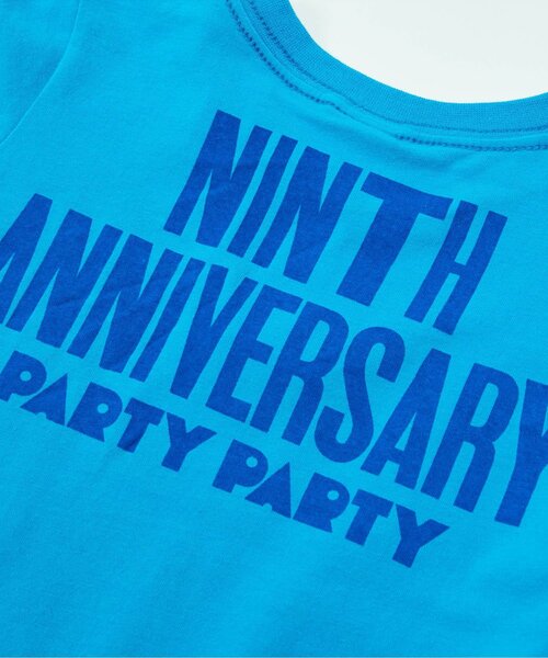 PARTY PARTY(パーティーパーティー)の「/ANNIVERSARY Tシャツ(Tシャツ/カットソー・キッズ・ライム/オフホワイト/ターコイズブルー・80/90/110/100)」の9枚目の写真