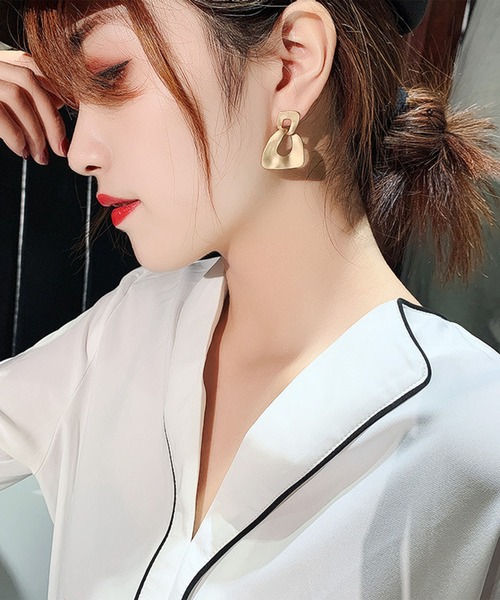 juweel（ユウェル）の「幾何学デザインピアス（13タイプ）（ピアス（両耳用）・レディース・B/M/H/A/C/I/L/E/D/G/F/J・FREE）」の2枚目の写真