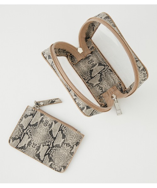 AZUL by moussy（アズールバイマウジー）の「CLEAR WINDOW POUCH /クリアウィンドウポーチ（ポーチ・レディース・ブラック/グレー系その他・FREE）」の16枚目の写真