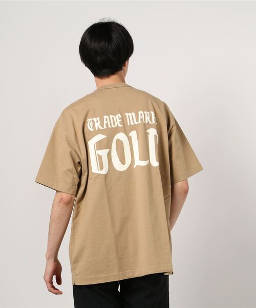 GOLD（ゴールド）の「GOLD / ゴールド：【ONLY ARK】別注14/- HEAVY COTTON S/S WIDE T-SHIRT -GOLD PRINT-：21A-GL78408P[MUS]（Tシャツ/カットソー・メンズ・ブラック/ベージュ/ベージュ系その他/ライトグレー系・L/XL/S/M）」の8枚目の写真
