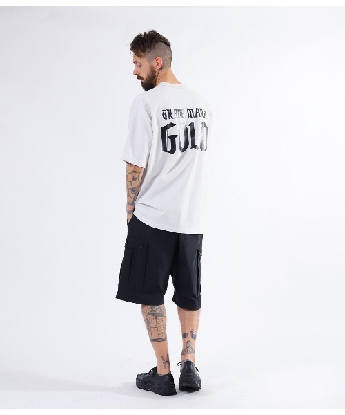 GOLD（ゴールド）の「GOLD / ゴールド：【ONLY ARK】別注14/- HEAVY COTTON S/S WIDE T-SHIRT -GOLD PRINT-：21A-GL78408P[MUS]（Tシャツ/カットソー・メンズ・ブラック/ベージュ/ベージュ系その他/ライトグレー系・L/XL/S/M）」の18枚目の写真