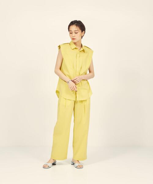 BRACTMENT（ブラクトメント）の「『BRACTMENT(ブラクトメント)』  2タック カラー トゥラウザーズ / カラーパンツ（その他パンツ・レディース・ライム/ターコイズブルー/ライトピンク・36/38）」の15枚目の写真