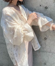 Kastane | シアージャガードレース2WAYカーディガン(シャツ/ブラウス)