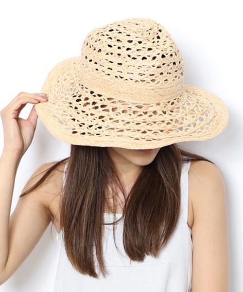 styles（スタイルス）の「odds ISLAND HAT od191-0423（ハット・レディース・ブラック/ブラウン・ONE SIZE）」の2枚目の写真