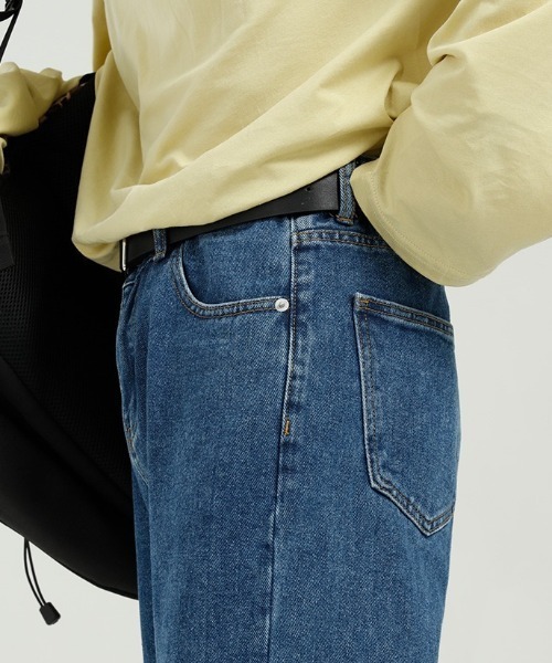 Mimma/Mimaa（ミマ）の「【Mimma/Mimaa】裾スリットデニム（デニムパンツ・メンズ・ブラック/ブルー・FREE）」の21枚目の写真