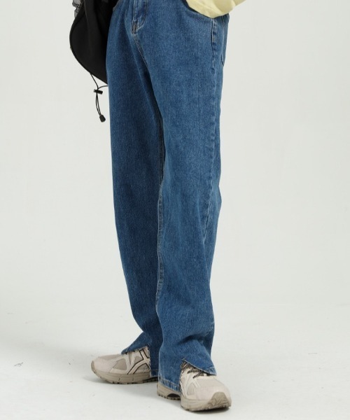 Mimma/Mimaa（ミマ）の「【Mimma/Mimaa】裾スリットデニム（デニムパンツ・メンズ・ブラック/ブルー・FREE）」の18枚目の写真