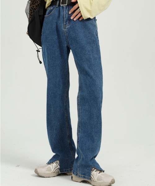 Mimma/Mimaa（ミマ）の「【Mimma/Mimaa】裾スリットデニム（デニムパンツ・メンズ・ブラック/ブルー・FREE）」の17枚目の写真