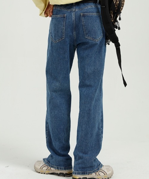 Mimma/Mimaa（ミマ）の「【Mimma/Mimaa】裾スリットデニム（デニムパンツ・メンズ・ブラック/ブルー・FREE）」の16枚目の写真