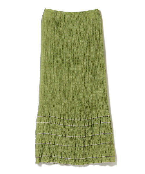 Ray BEAMS(レイビームス)の「Ray BEAMS / シャーリング 配色 メロー スカート▲(スカート・レディース・ブラック/パープル系その他2/グリーン系その他2・0/1)」の15枚目の写真