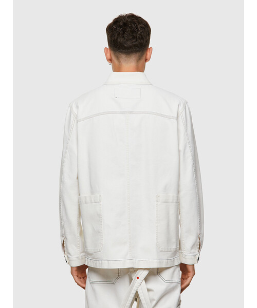 DIESEL（ディーゼル）の「メンズ ジャケット  ナイロンジャケット キャンバスジャケット ライトジャケット（ナイロンジャケット・メンズ・ホワイト・SMALL/MEDIUM/X-LARGE/LARGE）」の3枚目の写真