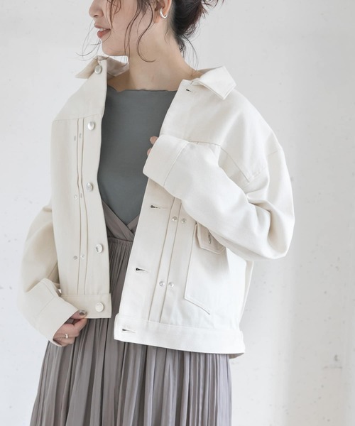 URBAN RESEARCH ROSSO WOMEN(アーバンリサーチ ロッソ)の「TANAKA NEW CLASSIC JEAN JACKET(デニムジャケット・レディース・オフホワイト・SMALL)」の1枚目の写真