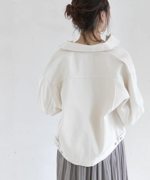 URBAN RESEARCH ROSSO WOMEN(アーバンリサーチ ロッソ)の「TANAKA NEW CLASSIC JEAN JACKET(デニムジャケット・レディース・オフホワイト・SMALL)」の5枚目の写真