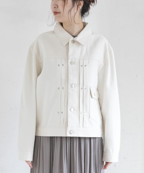 URBAN RESEARCH ROSSO WOMEN(アーバンリサーチ ロッソ)の「TANAKA NEW CLASSIC JEAN JACKET(デニムジャケット・レディース・オフホワイト・SMALL)」の12枚目の写真