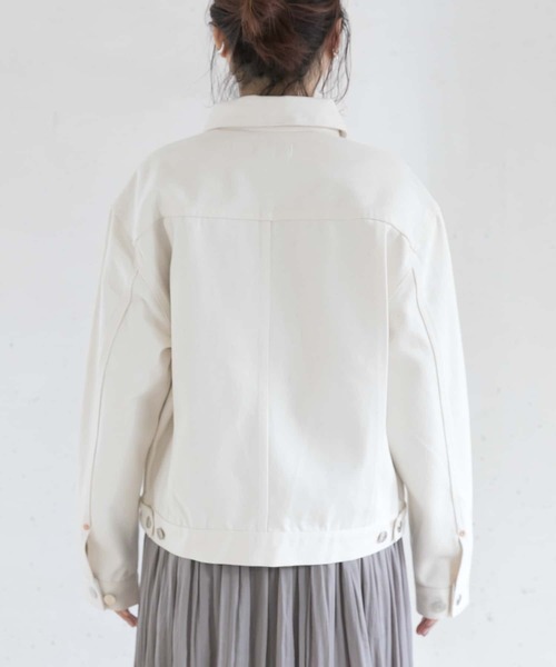 URBAN RESEARCH ROSSO WOMEN(アーバンリサーチ ロッソ)の「TANAKA NEW CLASSIC JEAN JACKET(デニムジャケット・レディース・オフホワイト・SMALL)」の4枚目の写真