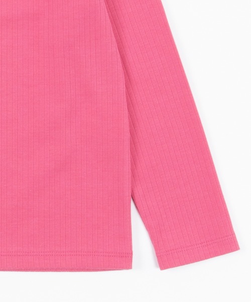 KP（ケーピー）の「テレコ起毛長袖Tシャツ(100-130cm)（Tシャツ/カットソー・キッズ・チャコールグレー/オフホワイト/ピンク・110cm/100cm/120cm/130cm）」の5枚目の写真