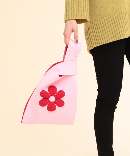 Ray BEAMS（レイビームス）の「Ray BEAMS / ニット マルシェ バッグ（トートバッグ・レディース・ピンク/その他・ONE SIZE）」の6枚目の写真