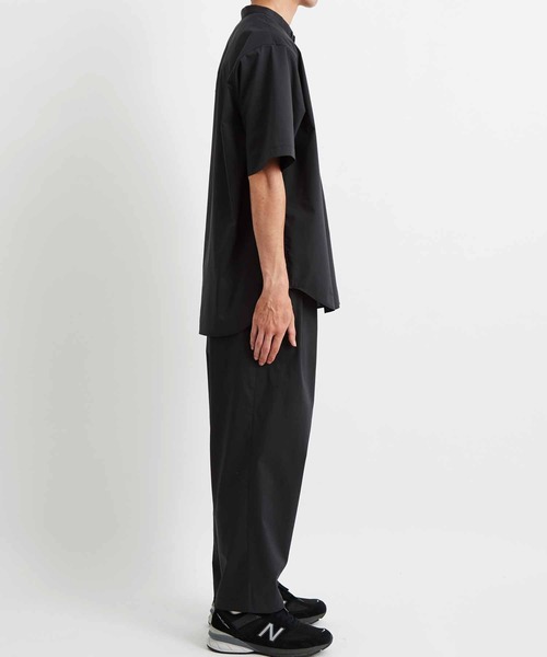 ADAM ET ROPE'（アダムエロペ）の「【TOOLIGHT】吸水速乾/超軽量/TC ルーズワイド テーパードパンツ/セットアップ対応（その他パンツ・メンズ・ブラック/ネイビー・S/M/L/XL）」の5枚目の写真