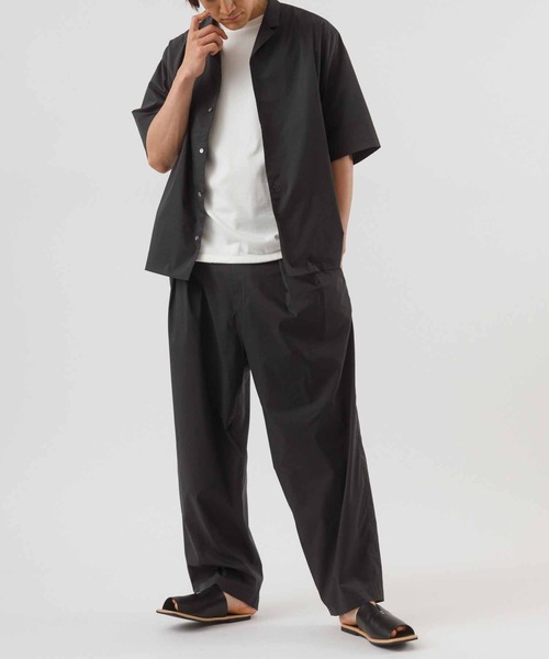 ADAM ET ROPE'（アダムエロペ）の「【TOOLIGHT】吸水速乾/超軽量/TC ルーズワイド テーパードパンツ/セットアップ対応（その他パンツ・メンズ・ブラック/ネイビー・S/M/L/XL）」の22枚目の写真