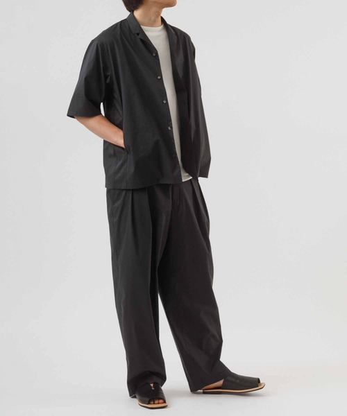 ADAM ET ROPE'（アダムエロペ）の「【TOOLIGHT】吸水速乾/超軽量/TC ルーズワイド テーパードパンツ/セットアップ対応（その他パンツ・メンズ・ブラック/ネイビー・S/M/L/XL）」の21枚目の写真