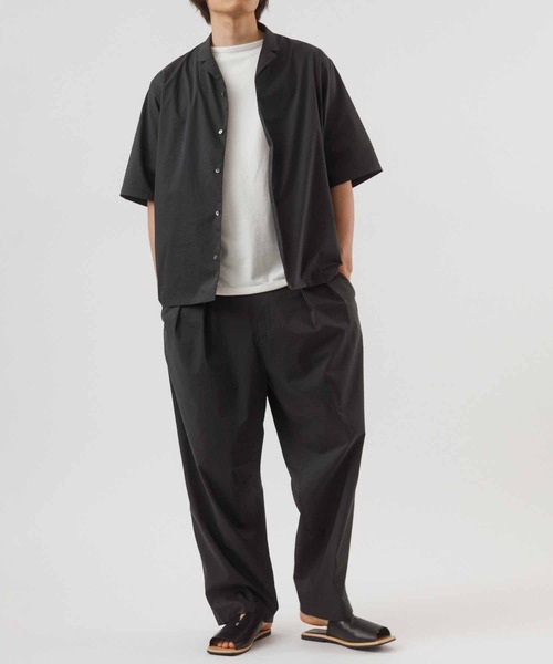 ADAM ET ROPE'（アダムエロペ）の「【TOOLIGHT】吸水速乾/超軽量/TC ルーズワイド テーパードパンツ/セットアップ対応（その他パンツ・メンズ・ブラック/ネイビー・S/M/L/XL）」の20枚目の写真