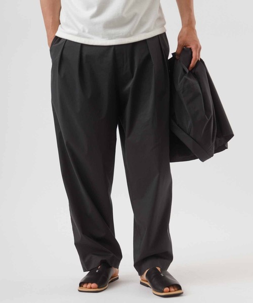 ADAM ET ROPE'（アダムエロペ）の「【TOOLIGHT】吸水速乾/超軽量/TC ルーズワイド テーパードパンツ/セットアップ対応（その他パンツ・メンズ・ブラック/ネイビー・S/M/L/XL）」の18枚目の写真