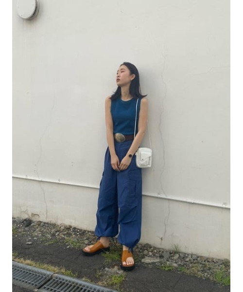 MOUSSY（マウジー）の「VOLUME COMBAT パンツ（カーゴパンツ・レディース・パープル/ライトカーキ/ブルー・1/2）」の15枚目の写真