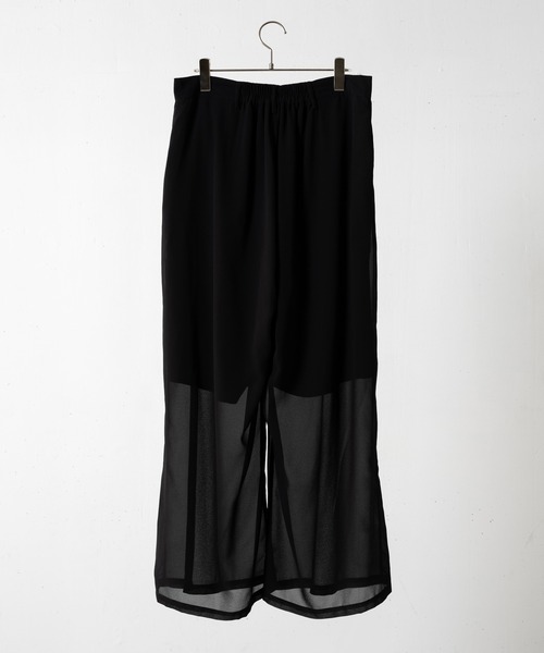 EDDEN ELLEN(エデンエレン)の「シアーワイドパンツ(その他パンツ・メンズ・ブラック・SMALL/MEDIUM/LARGE/X-SMALL)」の5枚目の写真