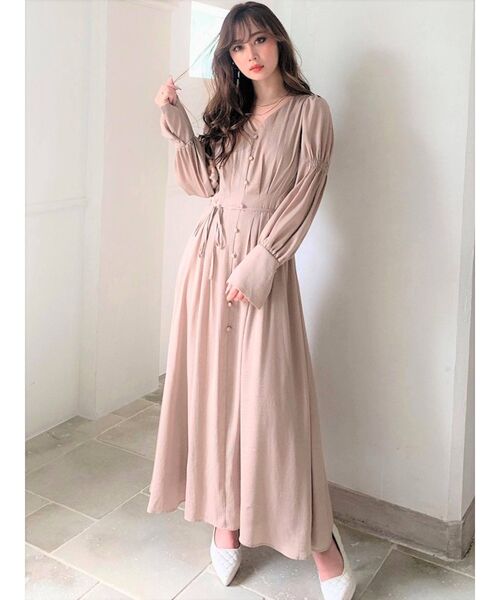 RESEXXY(リゼクシー)の「ボリュームスリーブマキシワンピース(ワンピース・レディース・ベージュ/オフホワイト/ブルー/オレンジ・FREE)」の10枚目の写真