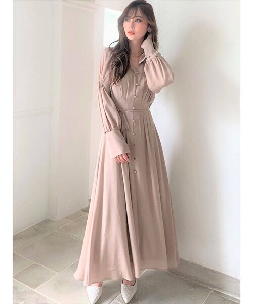 RESEXXY(リゼクシー)の「ボリュームスリーブマキシワンピース(ワンピース・レディース・ベージュ/オフホワイト/ブルー/オレンジ・FREE)」の14枚目の写真