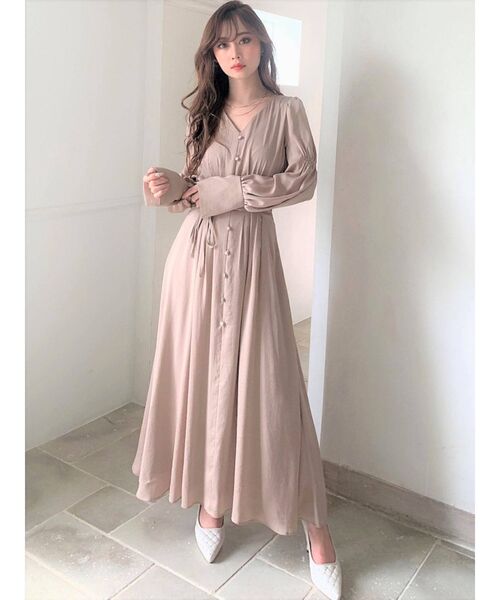 RESEXXY(リゼクシー)の「ボリュームスリーブマキシワンピース(ワンピース・レディース・ベージュ/オフホワイト/ブルー/オレンジ・FREE)」の15枚目の写真