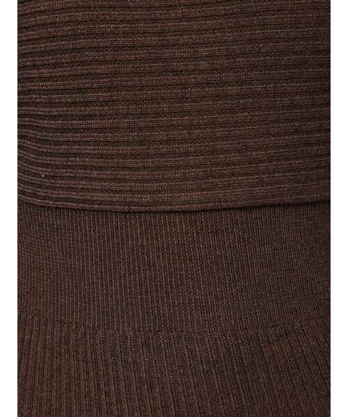 dazzlin（ダズリン）の「レイヤードバックリボンニットワンピース（ワンピース・レディース・パープル/ブラウン/オフホワイト・FREE）」の14枚目の写真